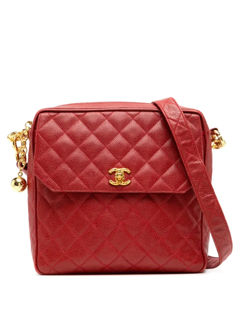 Chanel 1994 Classic Flap Umhängetasche in Rot