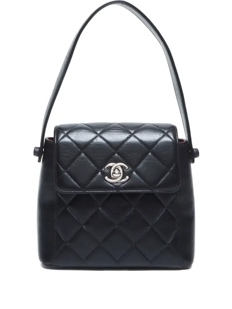 Chanel 1997-1999 Classic Flap Schultertasche in Schwarz