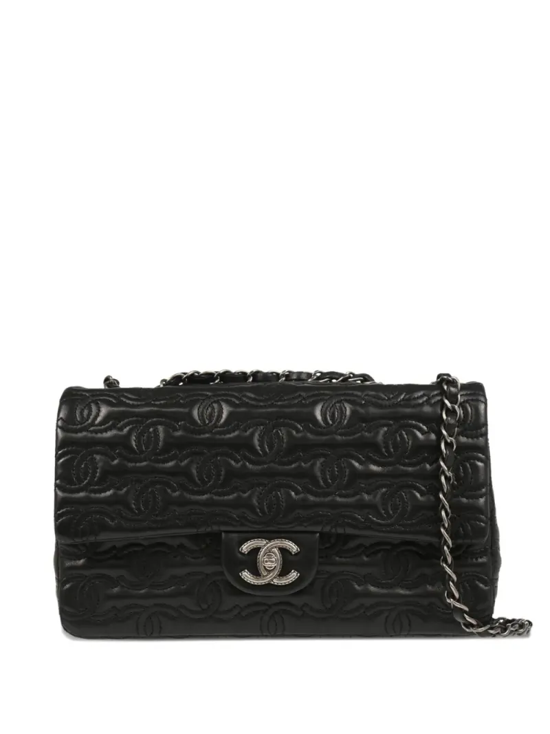Chanel 2014 Classic Flap Schultertasche in Schwarz
