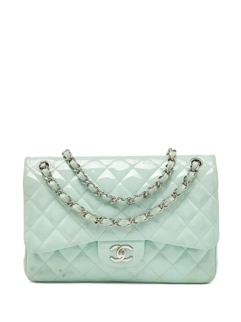 Chanel Classic Flap Schultertasche in Grün