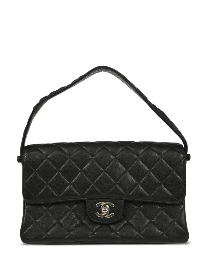 Chanel 1997 Classic Flap Schultertasche in Schwarz