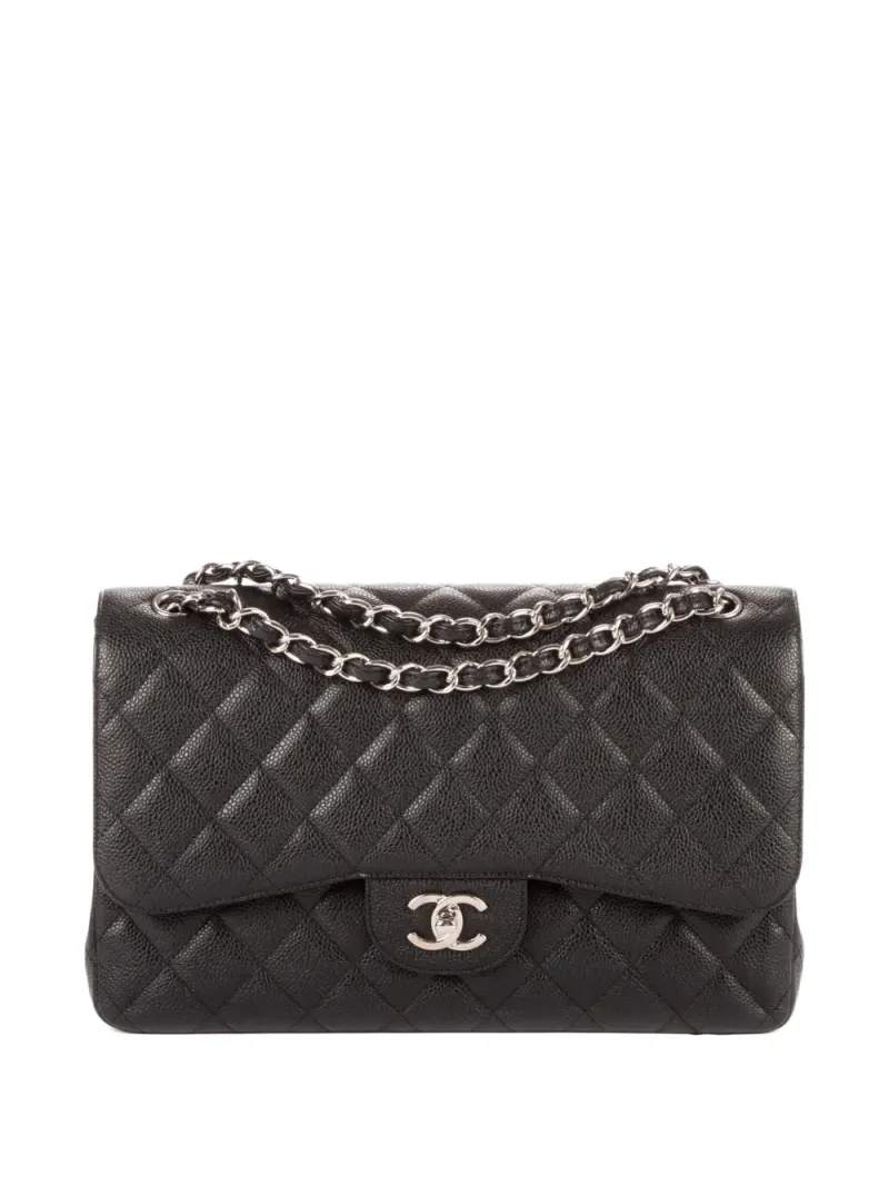Chanel Classic Flap Schultertasche in Schwarz
