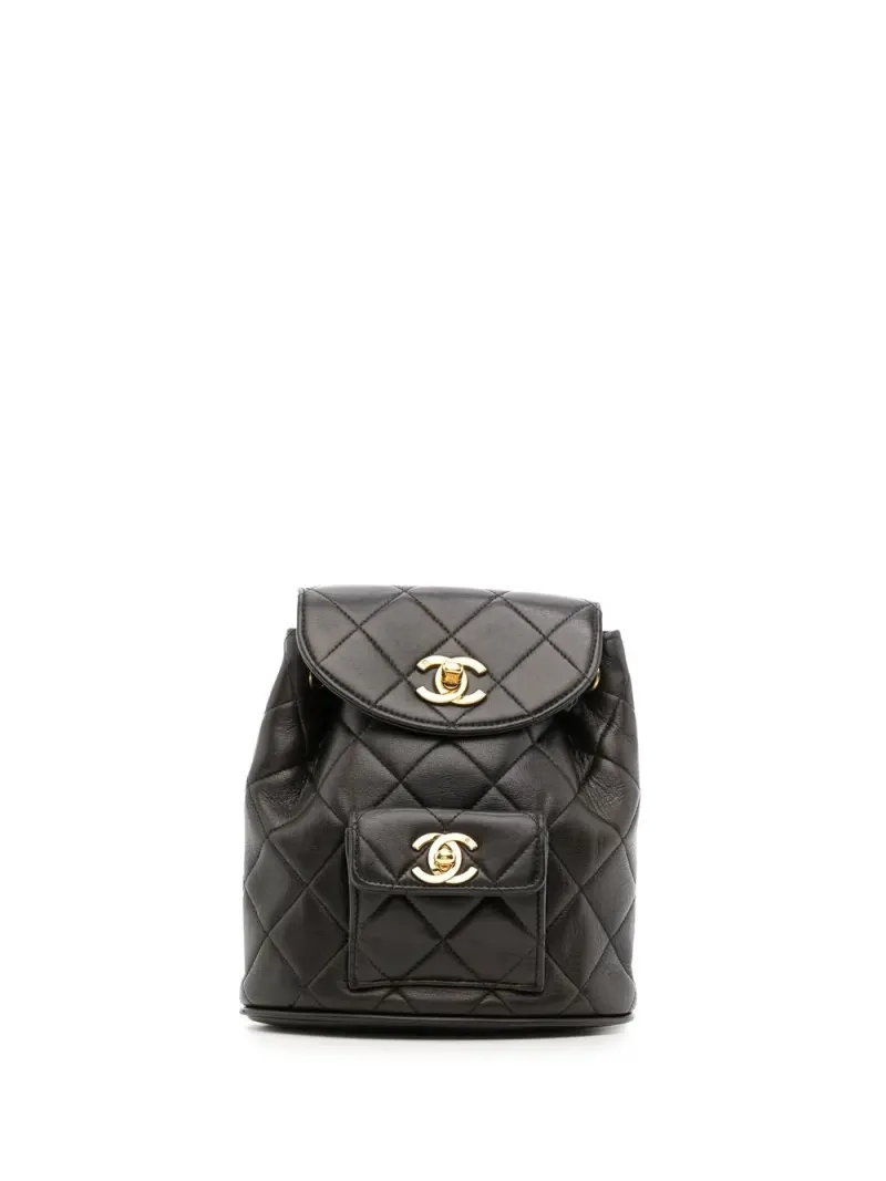 Chanel 1992 Mini Duma Rucksack Mini in Schwarz