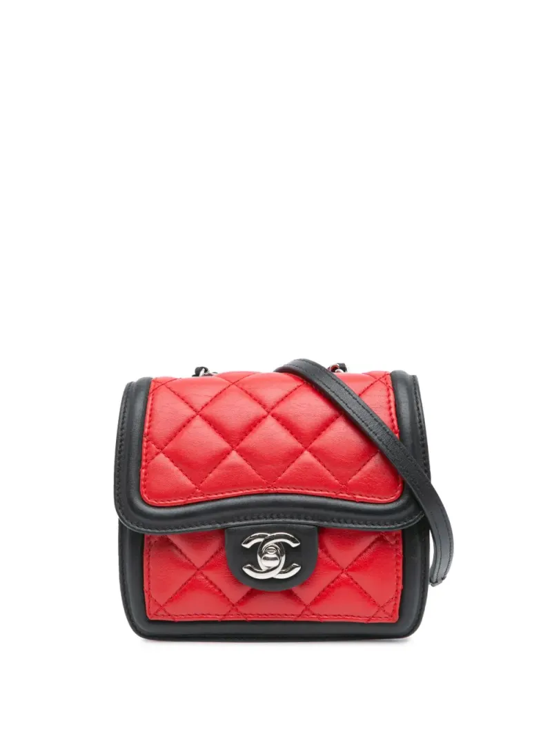 Chanel eckige in Schwarz Lammleder-Leder – Pre-owned Taschen