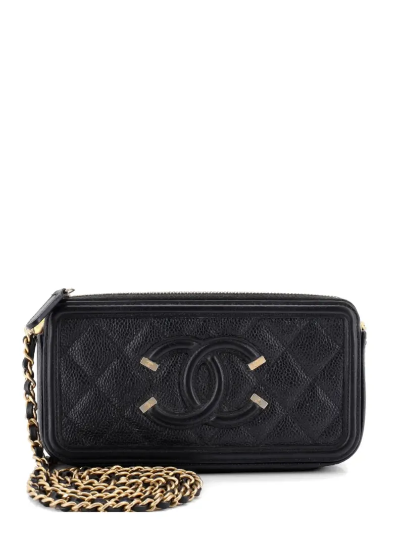 Chanel Filigree in Schwarz – Pre-owned Taschen