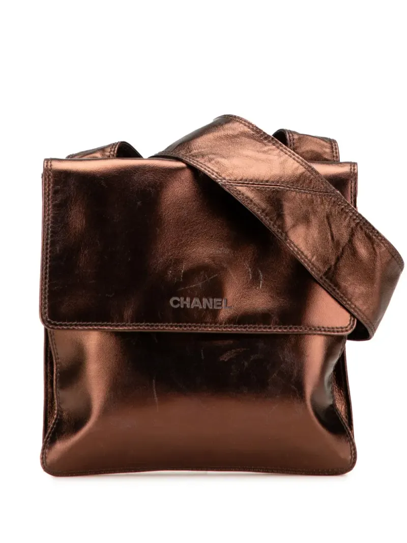 Chanel Flap in Braun Lammleder-Leder – Pre-owned Taschen
