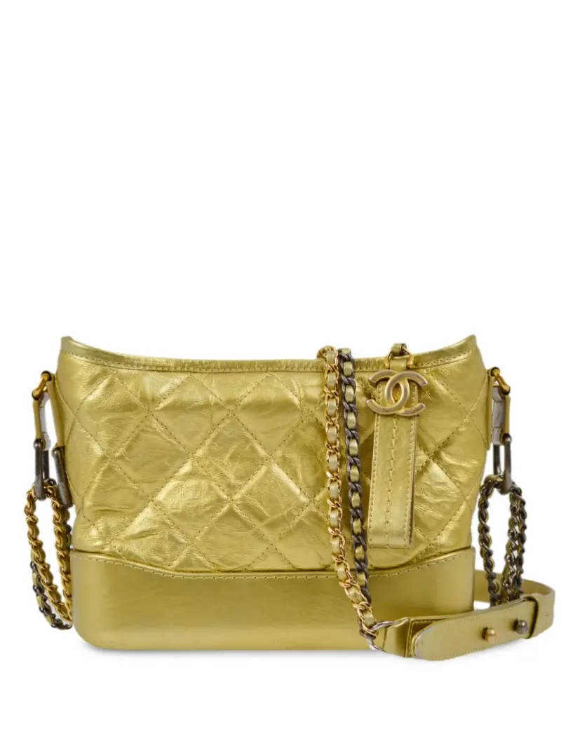 Chanel 2016 Gabrielle Schultertasche in Gold
