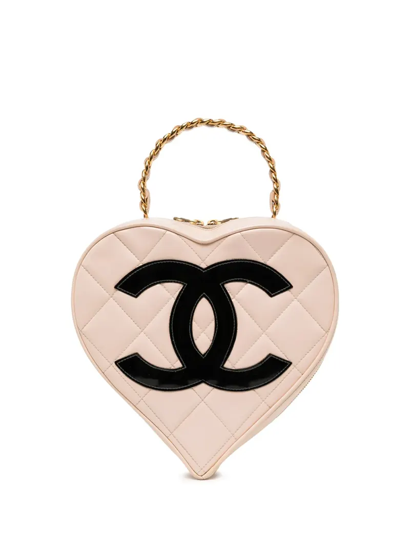 Chanel 1995 Gesteppte Handtasche in Rosa