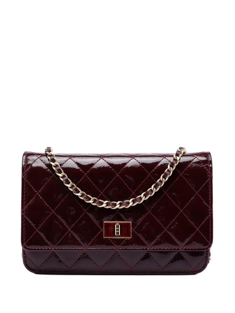 Chanel gestepptes Reissue 2.55 Portemonnaie in Rot – Pre-owned Taschen