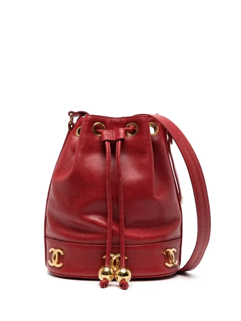 Chanel 1992 Gürteltasche mit Triple CC in Rot