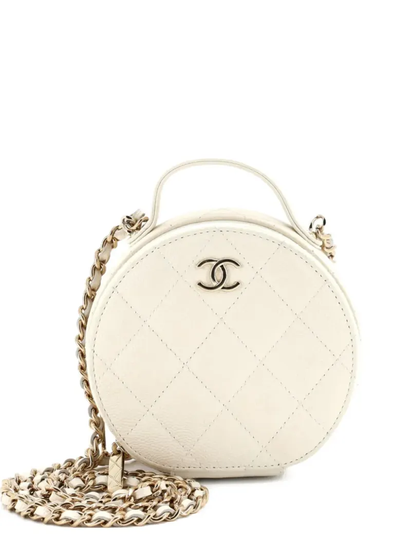 Chanel Handle with Care Kosmetikkoffer in Weiß – Pre-owned Taschen
