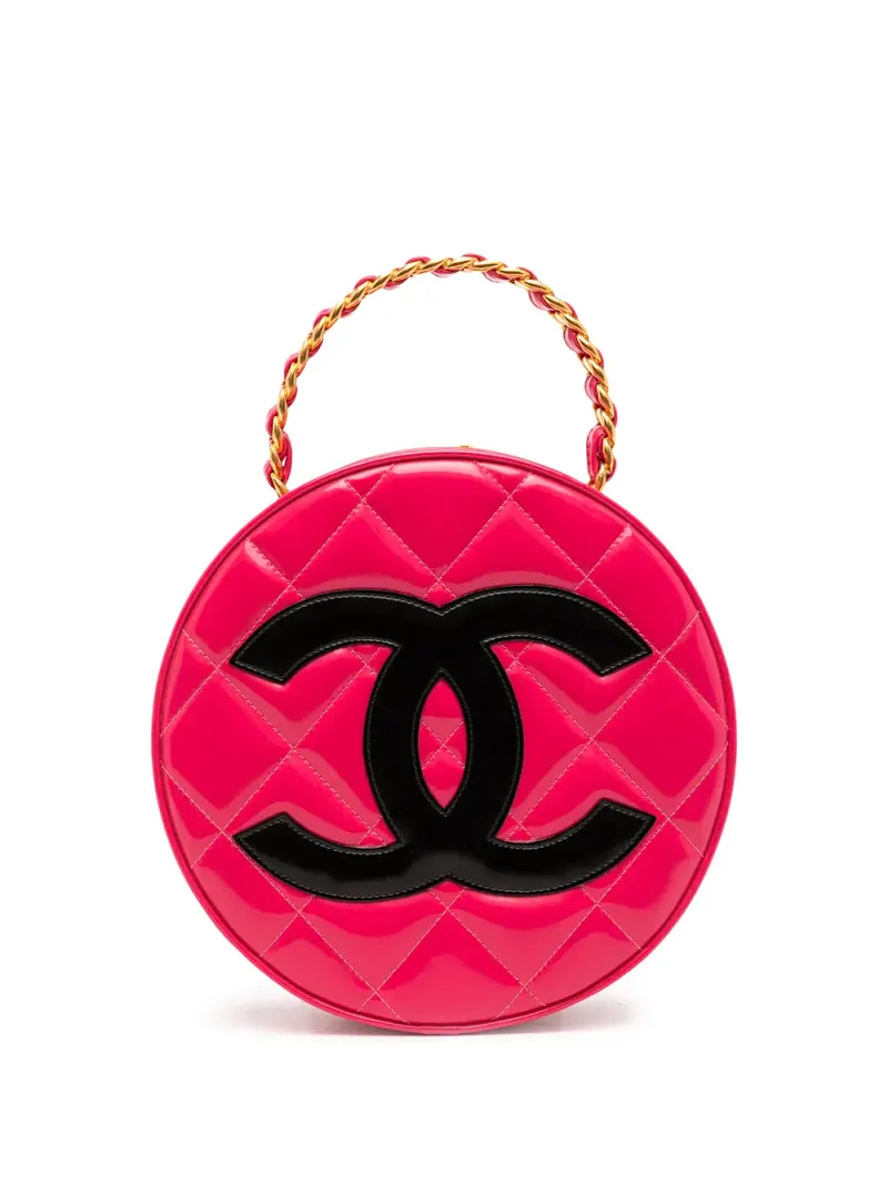 Chanel 1995 Handtasche mit CC in Rosa