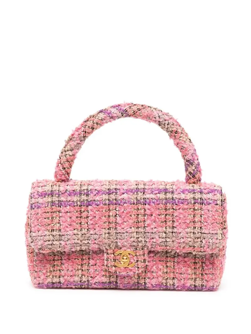 Chanel 1995 Handtasche mit CC-Drehverschluss in Rosa