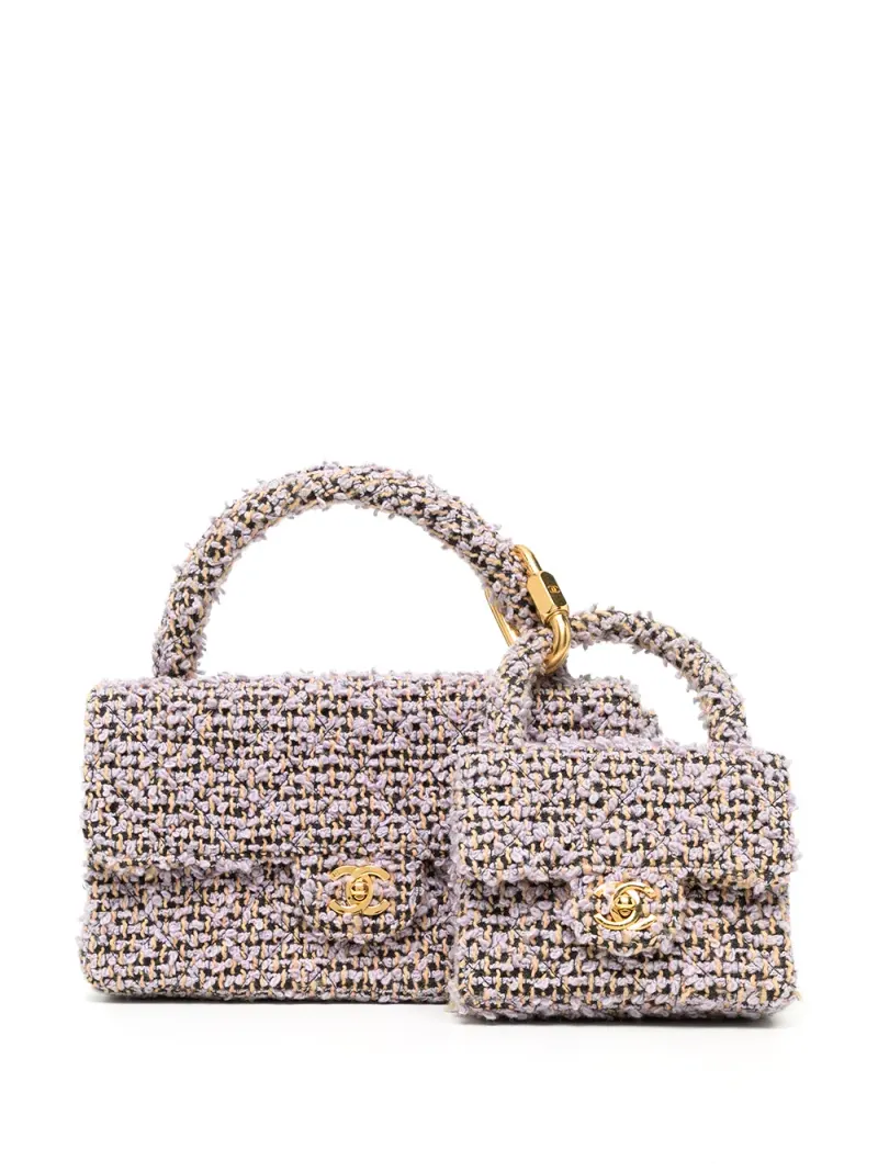 Chanel Handtaschen-Set in Violett – Pre-owned Taschen