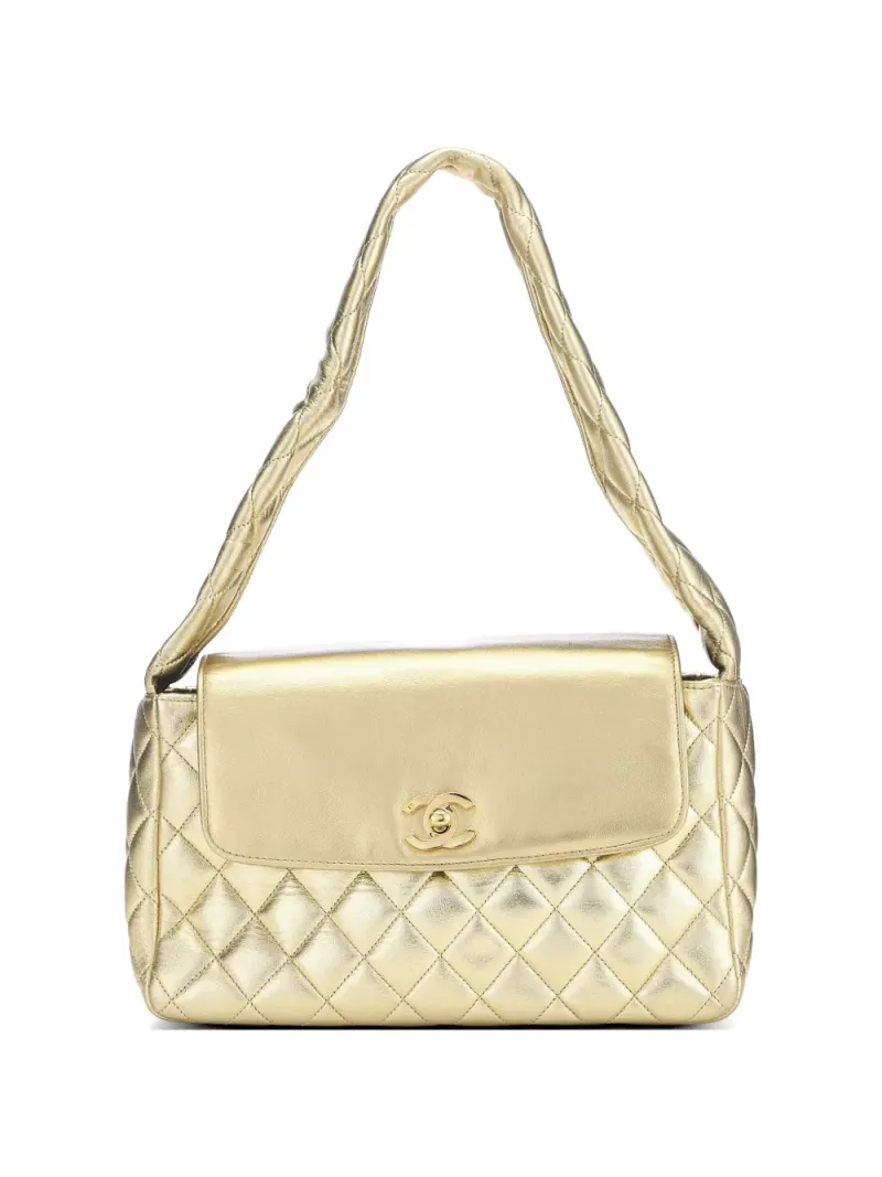 Chanel 1991 Hip Hop Collection Flap quilted shoulder bag in Gold