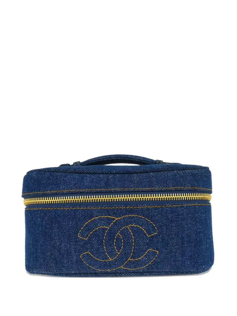 Chanel Jeans-Kosmetiktasche in Blau – Pre-owned Taschen
