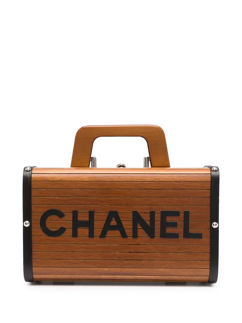 Chanel 1995 Kosmetiktasche in Braun