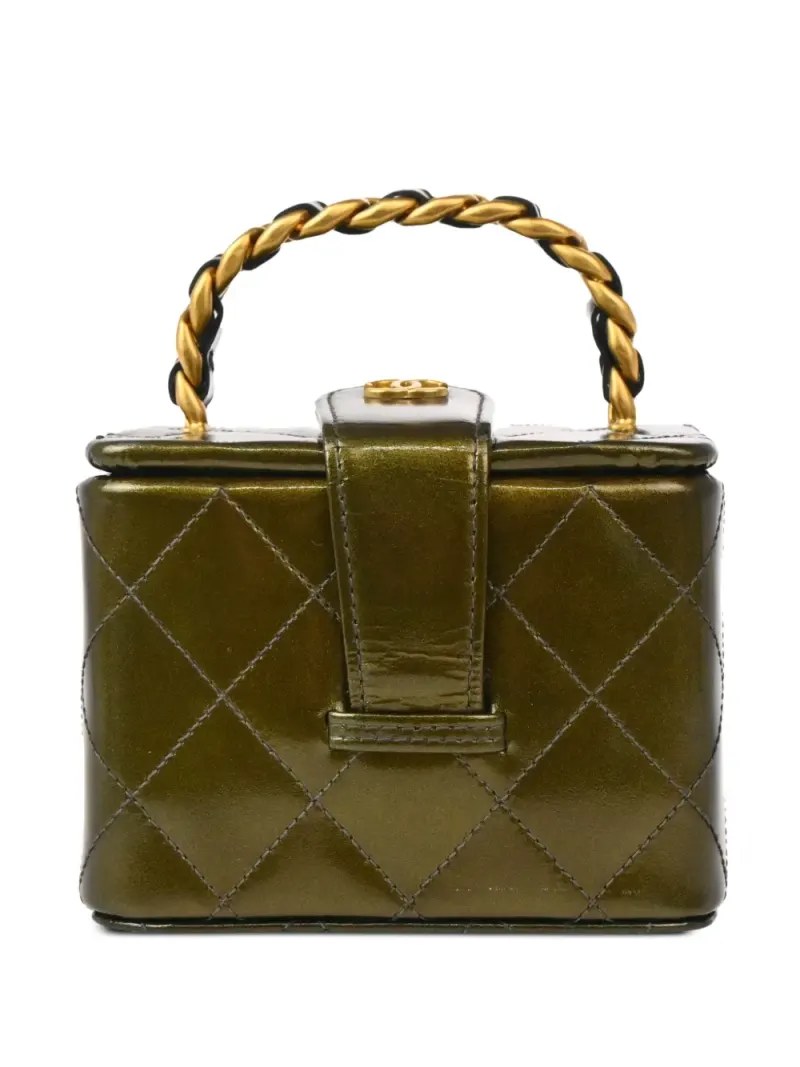 Chanel 1995 Kosmetiktasche in Grün