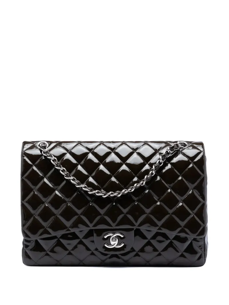 Chanel maxi Classic Double Flap in Braun – Pre-owned Taschen