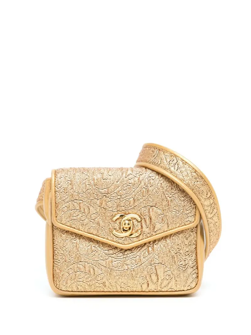 Chanel 1992 metallische Gürteltasche in Gold