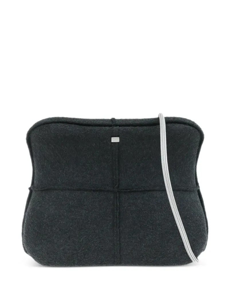 Chanel 1997-1999 Millennium felt shoulder bag in Grau