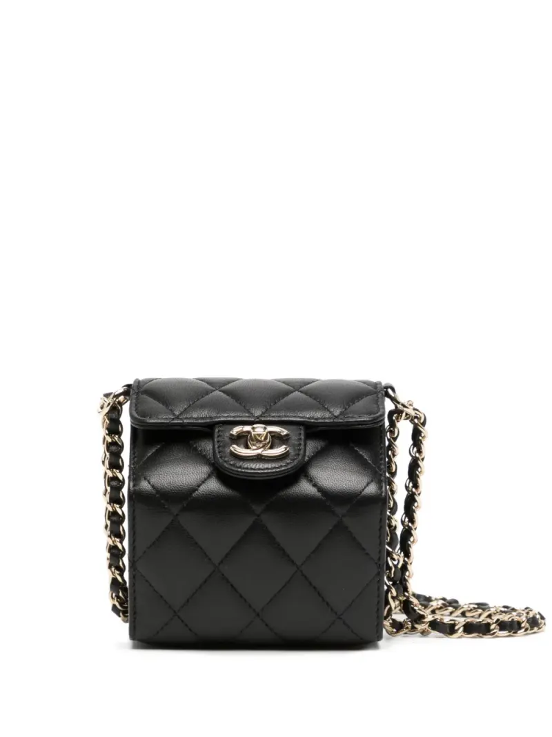 Chanel Mini-Tasche mit Kettenriemen Mini in Schwarz