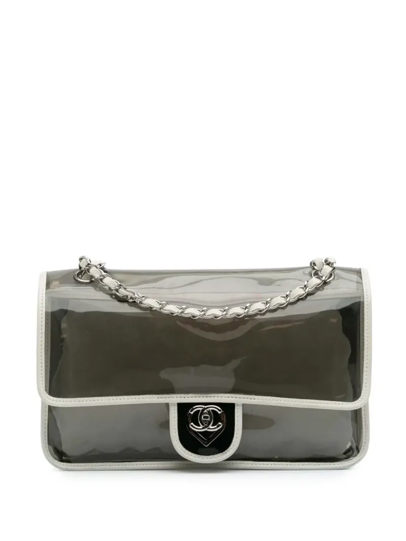 Chanel Naked Flap in Weiß Lammleder-Leder – Pre-owned Taschen