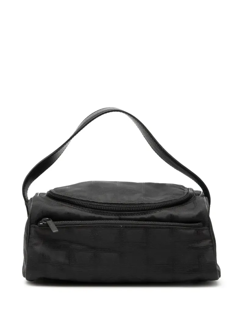 Chanel 2000-2002 New Travel Line Kosmetiktasche aus Nylon in Schwarz