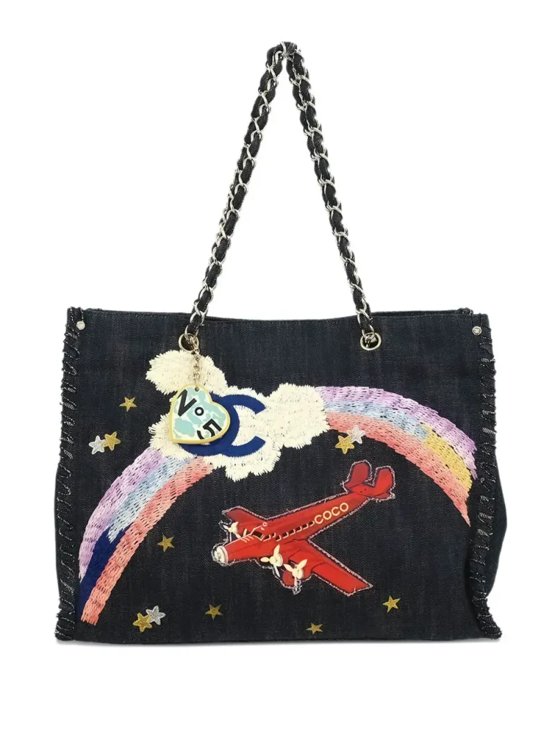 Chanel Night Flight in Blau – Pre-owned Taschen