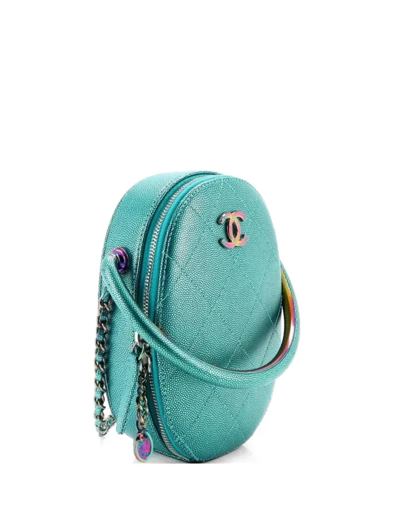 Chanel Ovale in Blau – Pre-owned Taschen
