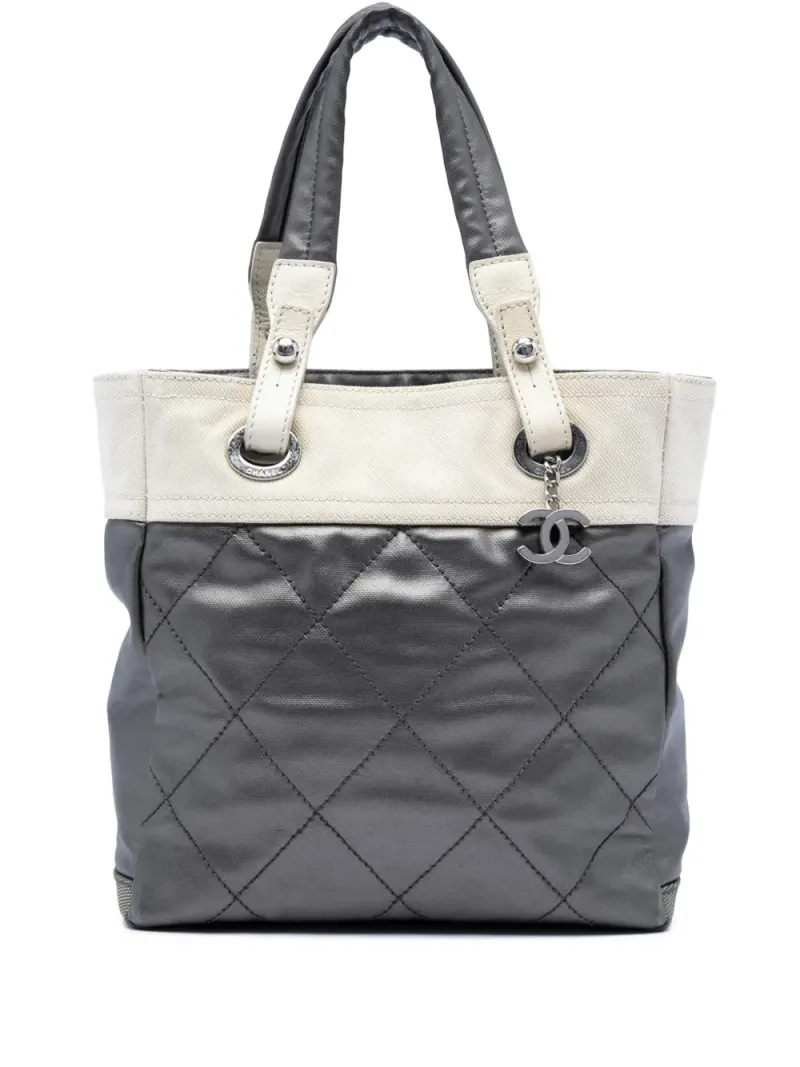 Chanel Paris Biarritz in Grau – Pre-owned Taschen