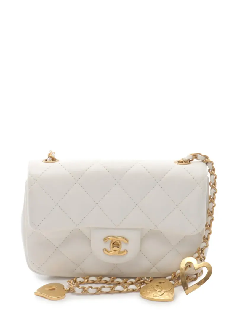 Chanel rechteckige Flap in Weiß Lammleder-Leder – Pre-owned Taschen