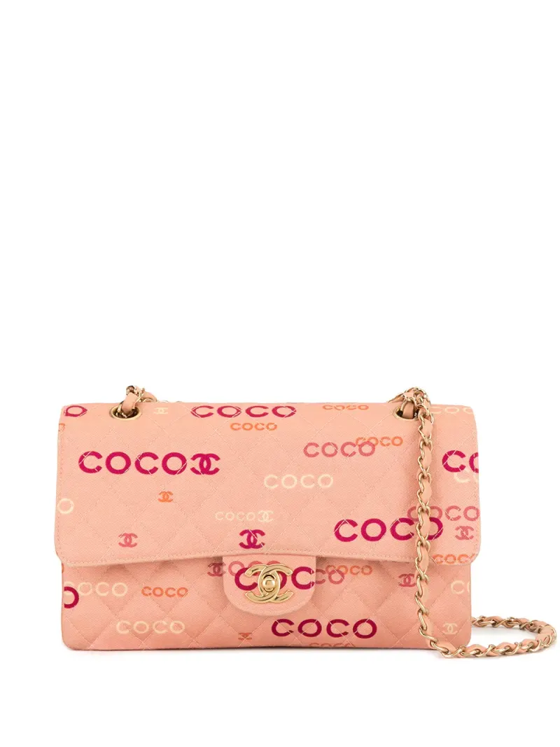 Chanel Schultertasche mit CC-Logo in Rosa