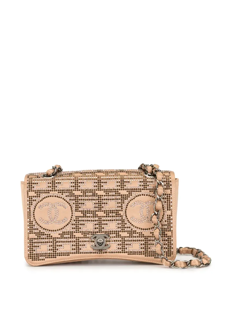 Chanel Schultertasche mit Kettenriemen in Nude