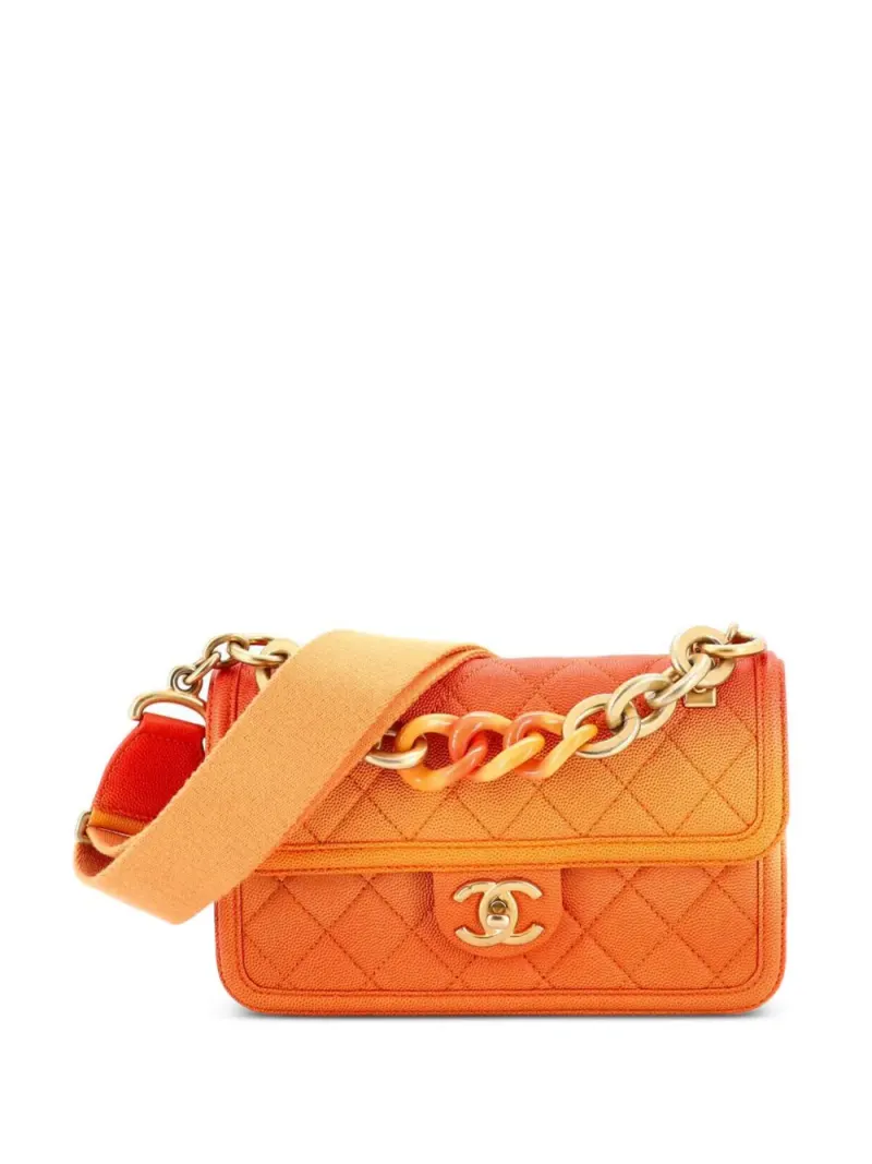 Chanel Sunset on the Sea Flap in Orange – Pre-owned Taschen