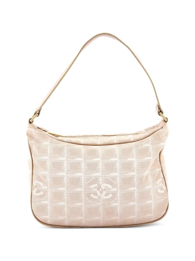 Chanel Kleine Travel Line Beuteltasche in Nude
