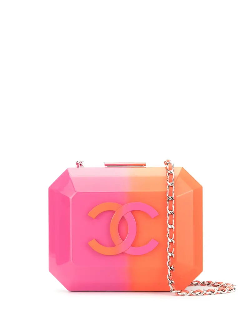 Chanel Umhängetasche mit Logo in Rosa