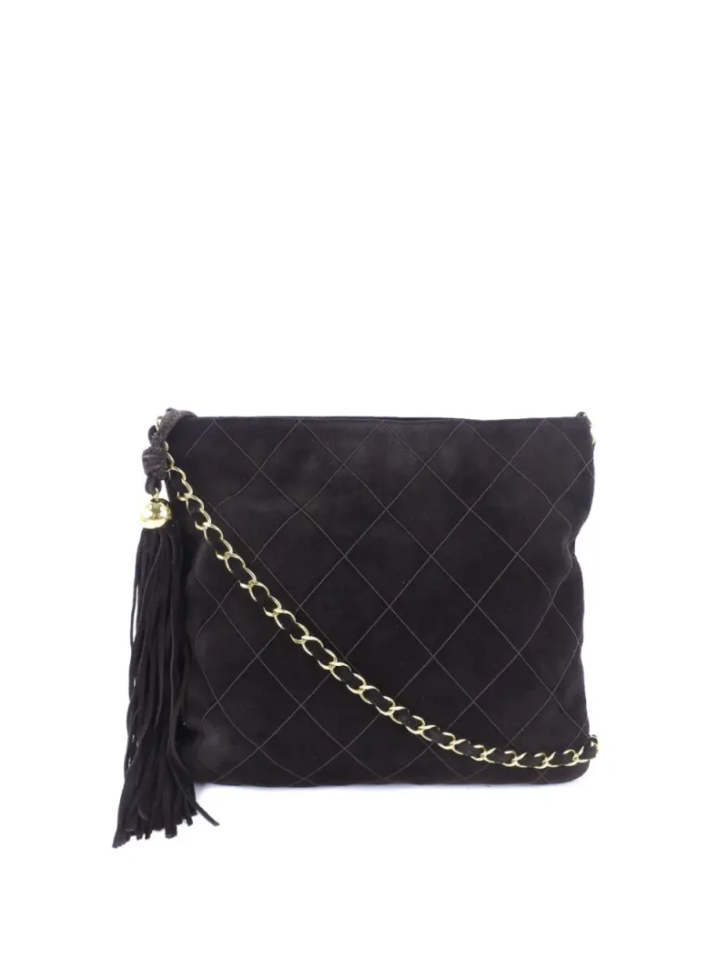 Chanel Umhängetasche in Braun Wildleder-Leder – Pre-owned Taschen