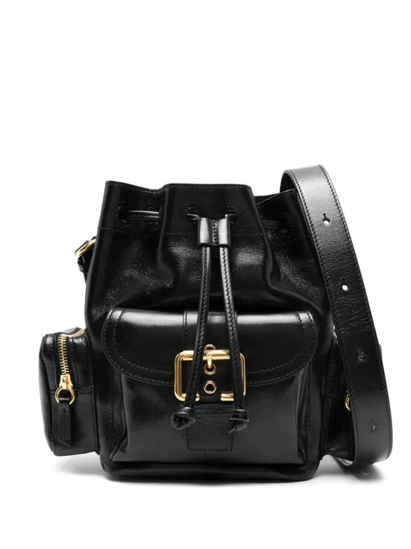 Chloé Beuteltasche aus Leder in Schwarz