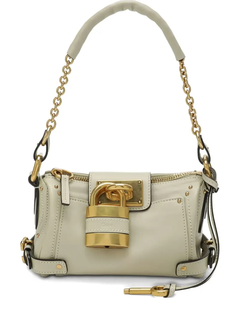 Chloé Klassische Schultertasche in Nude