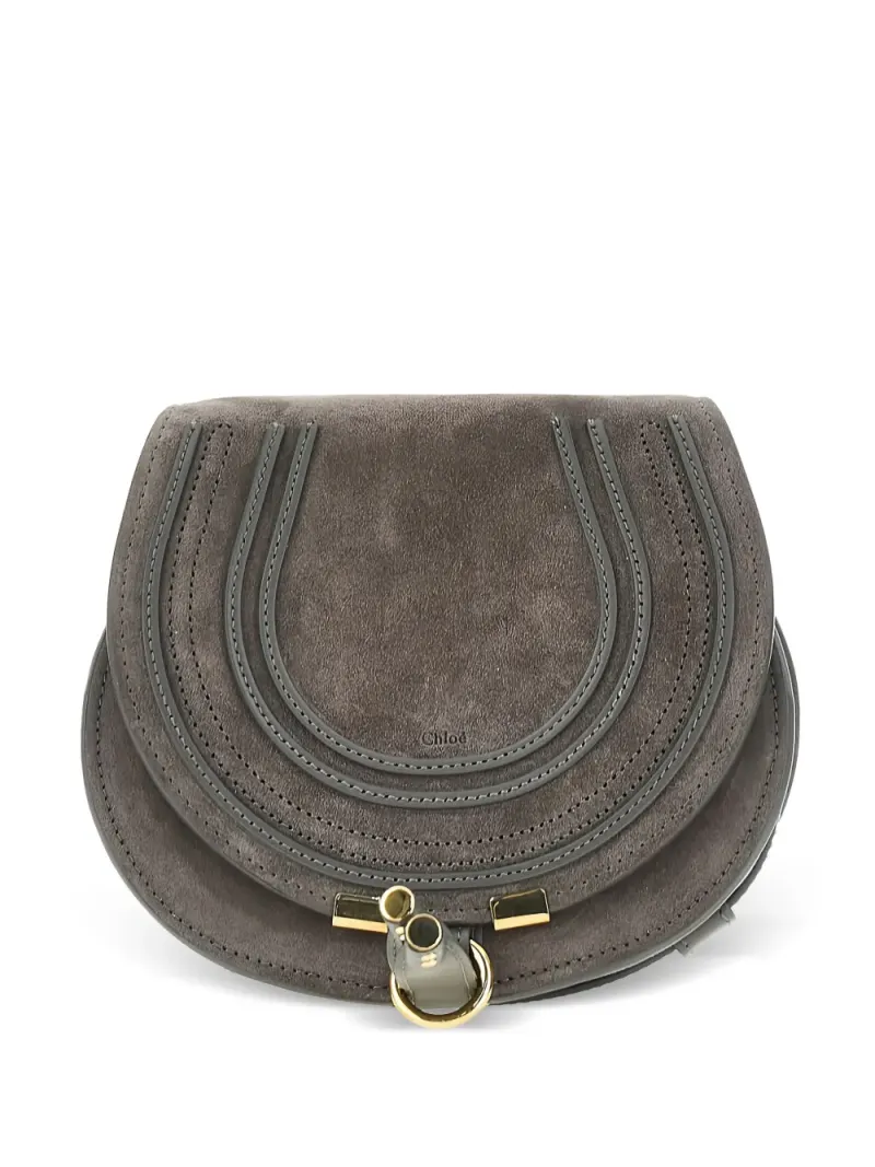Chloé Kleine Marcie Schultertasche in Grau