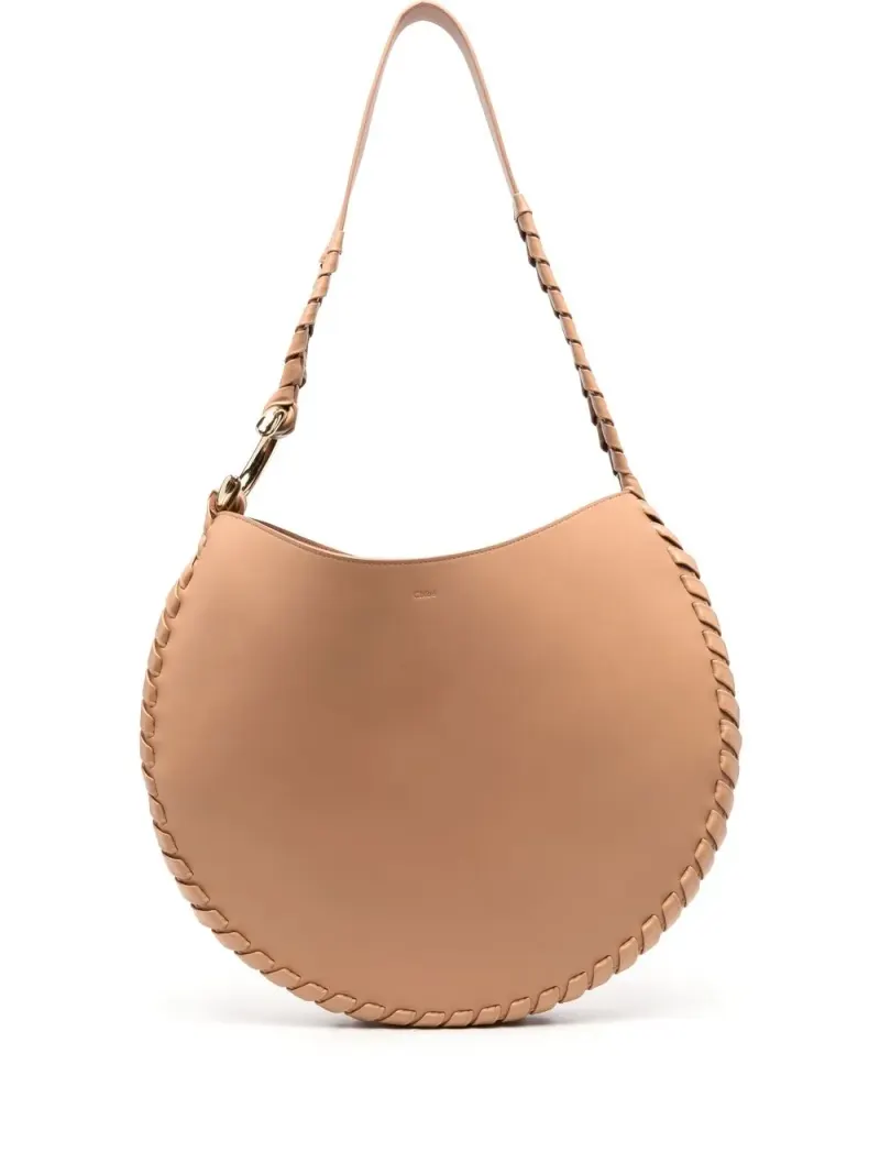 Chloé Moon Schultertasche in Nude