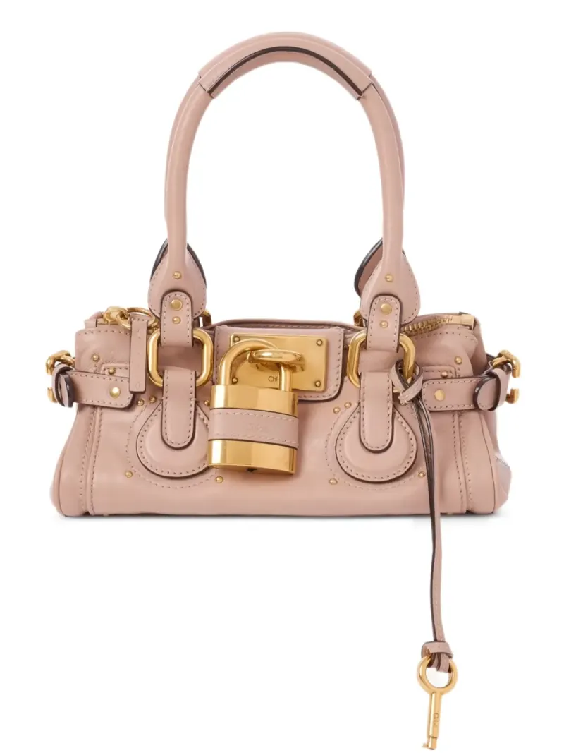 Chloé Paddington Tote Bag mit Nieten in Rosa