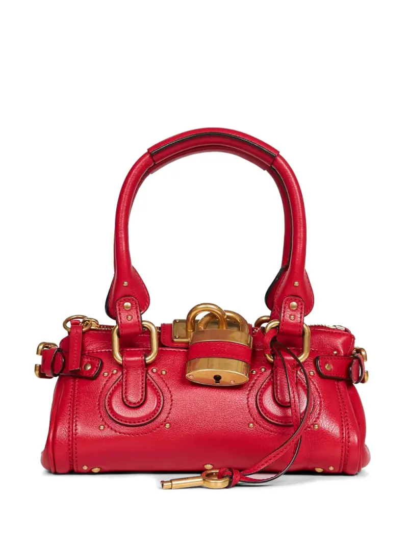 Chloé Kleine Paddington Schultertasche in Rot
