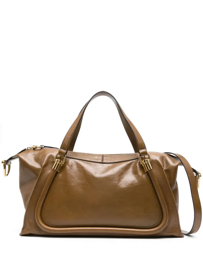 Chloé Paraty Tote Bag 24cm in Braun