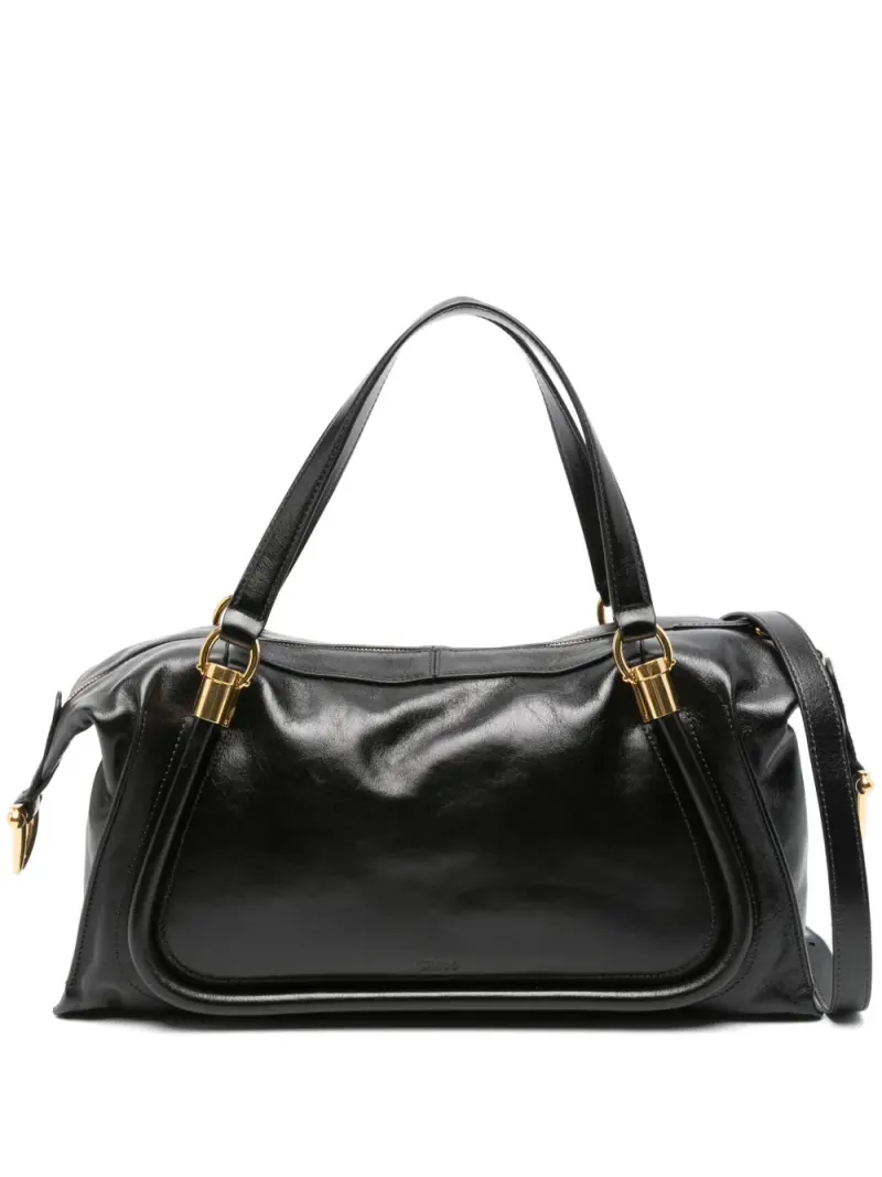 Chloé Paraty Tote Bag 24cm in Schwarz