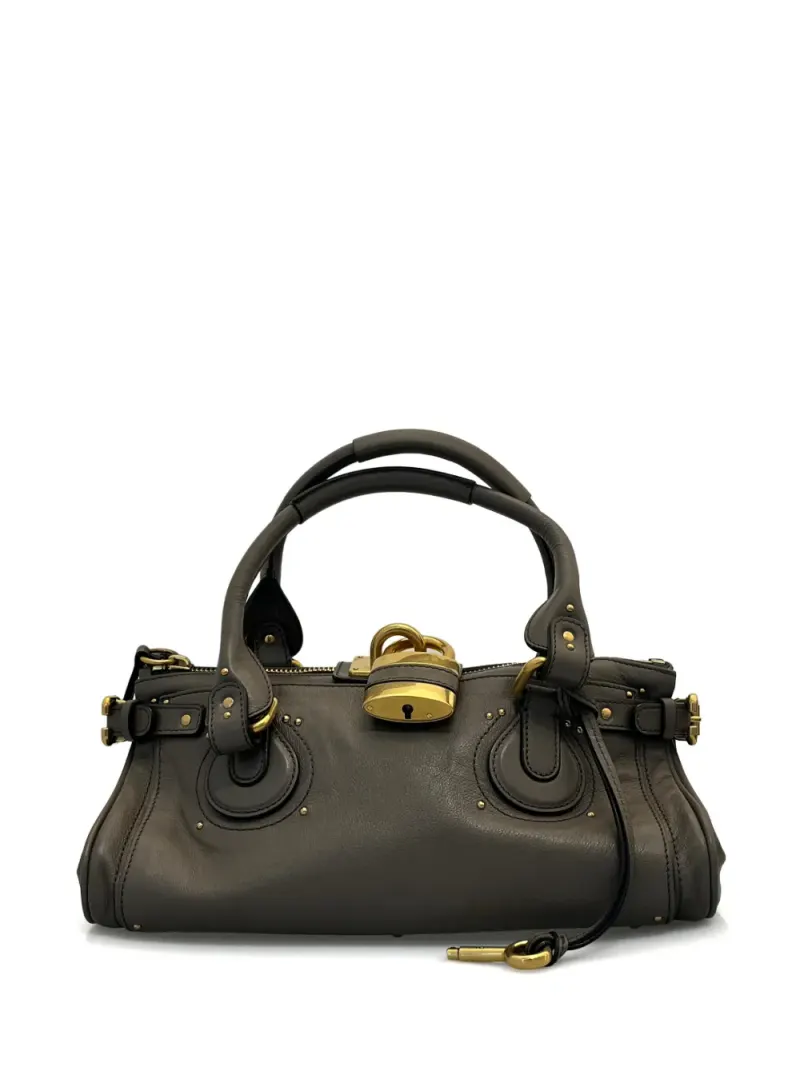 Chloé Schultertasche mit Verschluss in Grün