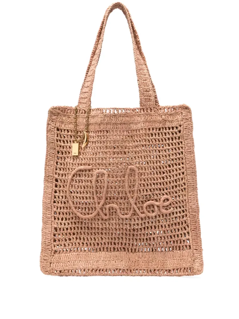 Chloé Summer Banana Tote Bag in Nude