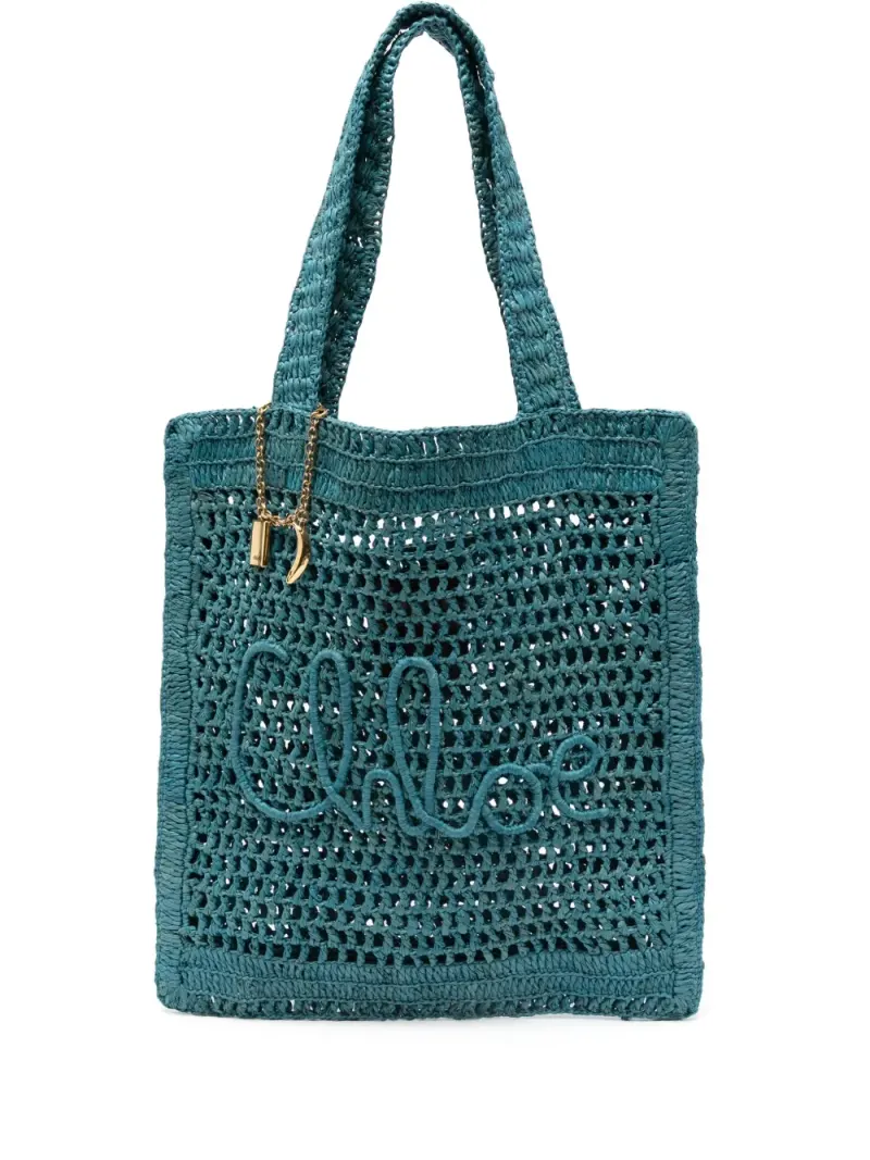 Chloé Summer Banana Tote Bag in Blau