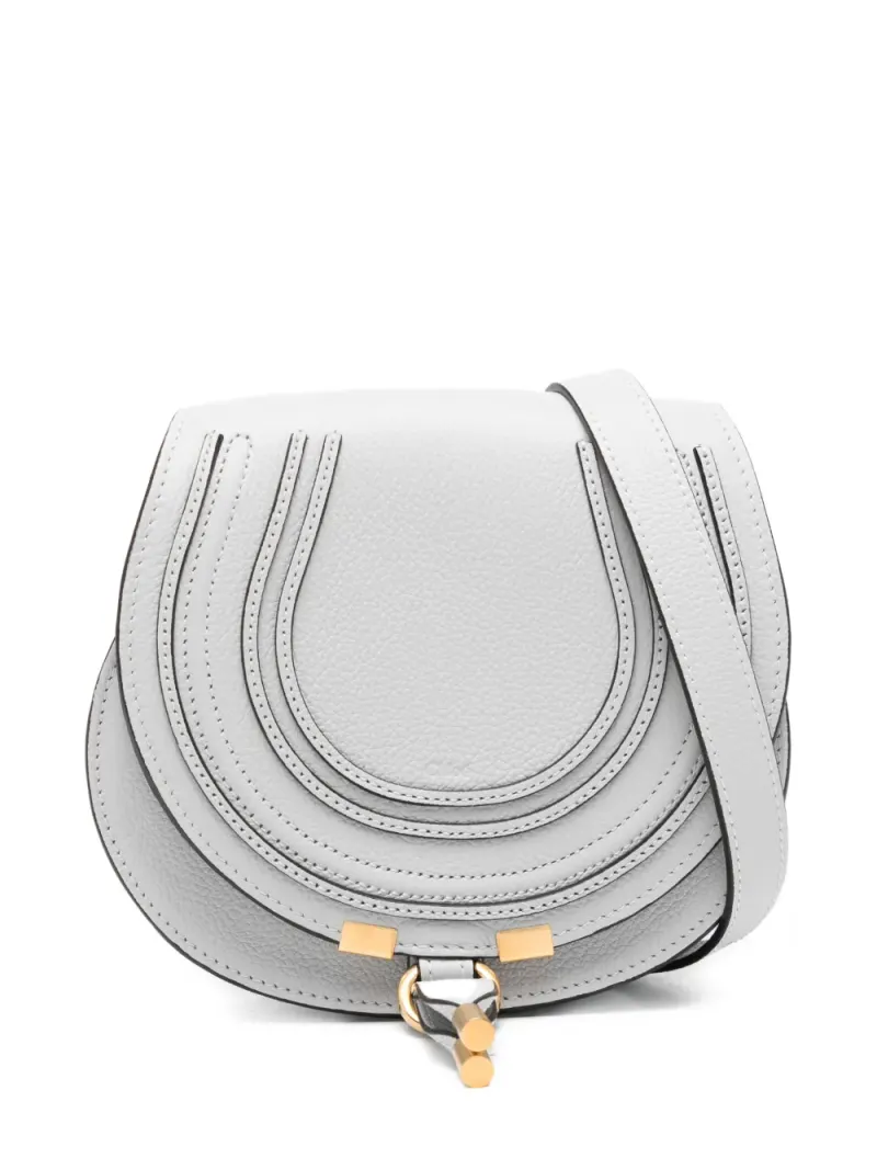 Chloé Umhängetasche aus Leder in Grau